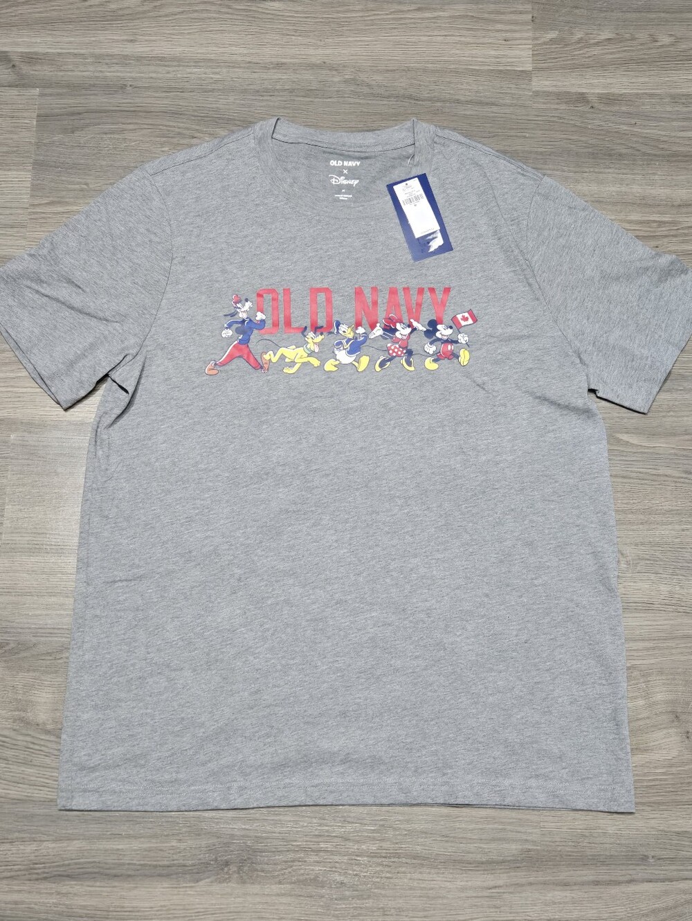 Old Navy Gray Disney Character Graphic Tee Womens Medium